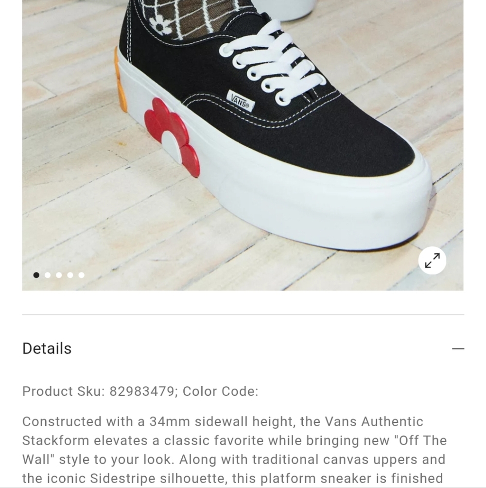 Vans Authentic Stackform Sneaker Women's 8.5 Platform Vans - Picture 10 of 11